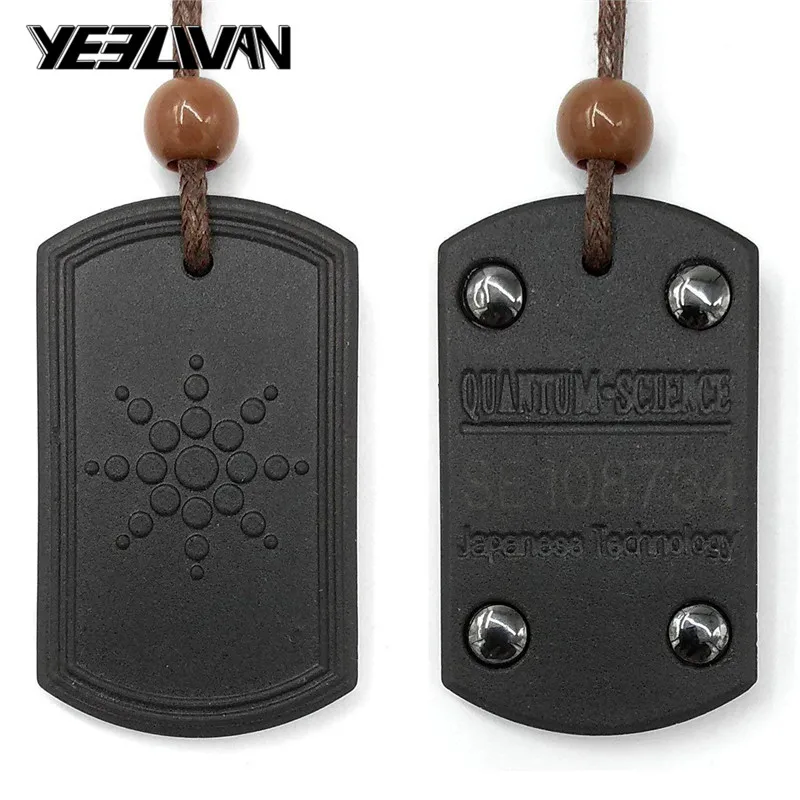 

Fashion Necklaces 2019 Black Volcanic Rocks Health Protection Best Friends Pendant Anion Energy Necklace Men Child collar mujer