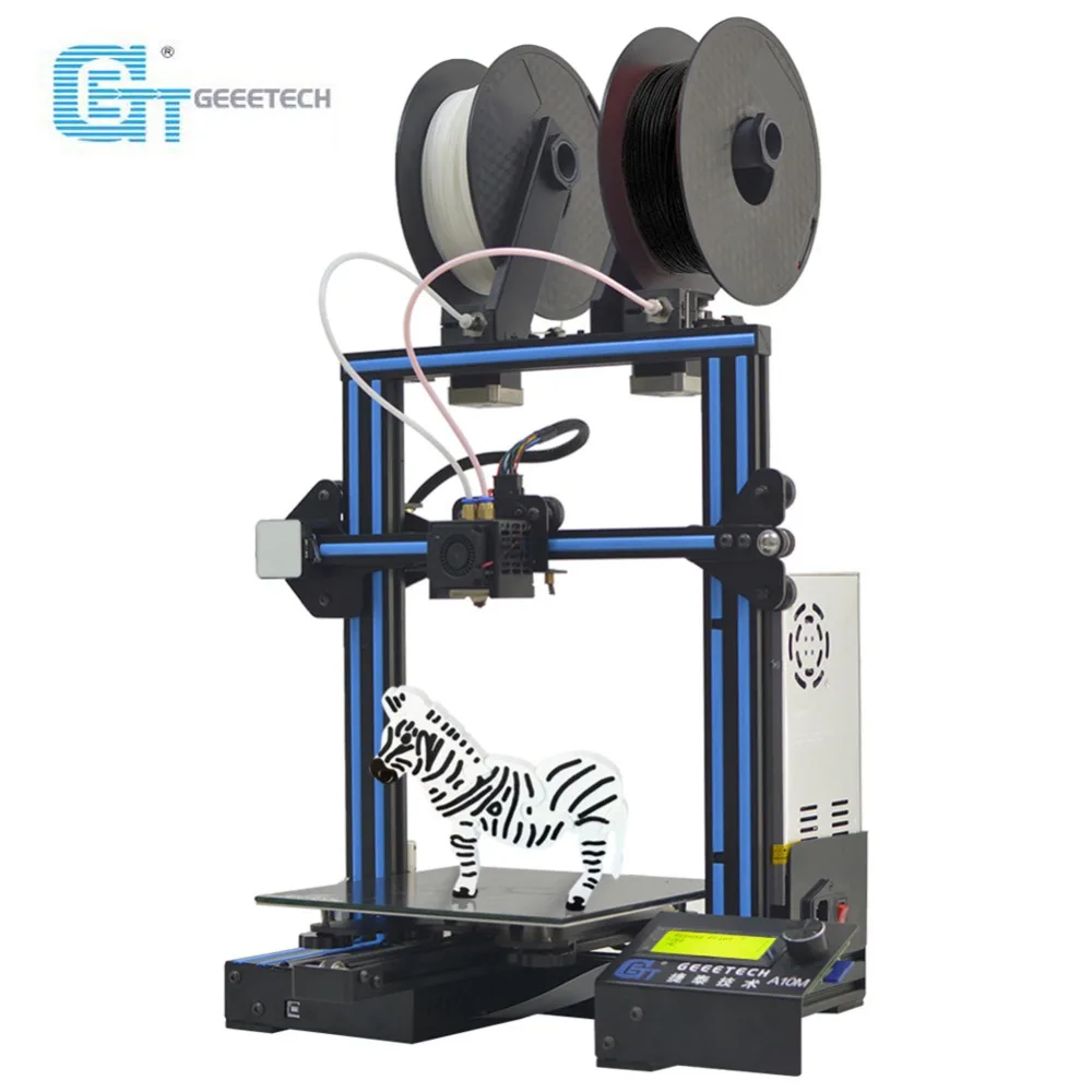 

Geeetech A10M Mix-color Fast Assembly 3d Printer with High Speed Super Hotbed Filament Detector and Break-resuming Capability