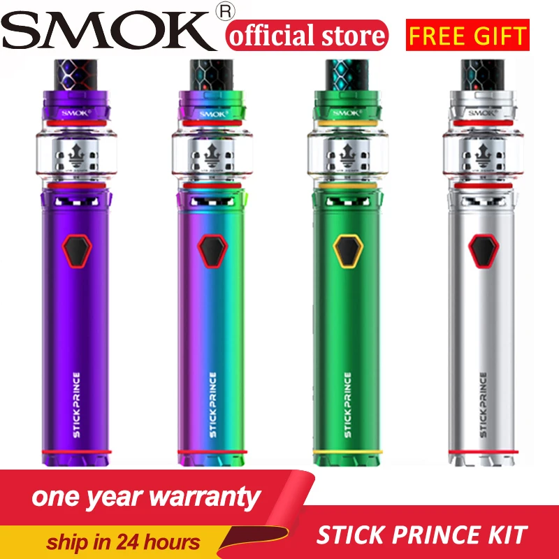 

Original SMOK 8ml TFV12 Prince Atomizer Tank Stick Prince Kit with 3000mAh built-in Battery tfv12 prince coil/RBA Vape pen Kit