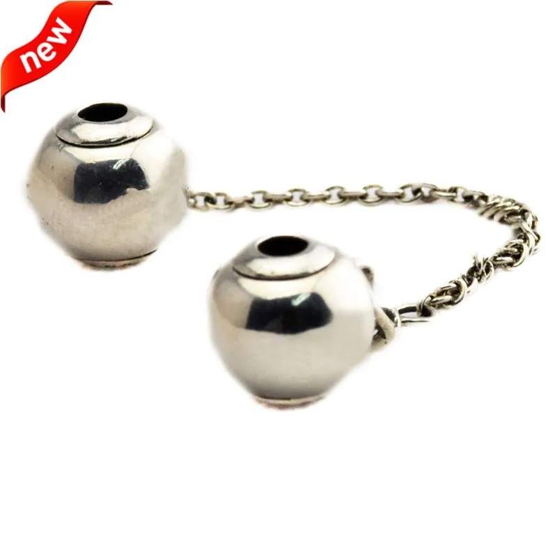 

Fits Pandora Essence Bracelet Charm Silver 925 Original Beads for Jewelry Making Essence Collection Safety Chain Women Gift