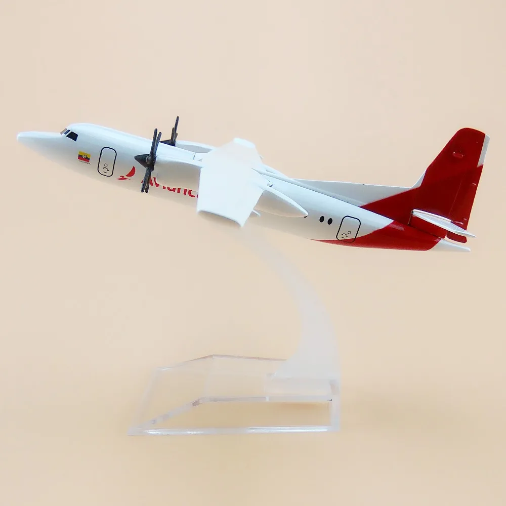 

16cm White Metal Air Colombia Avianca Fokker F-50 F50 Airlines Airways Plane Model Aircraft Airplane Model w Stand Gift
