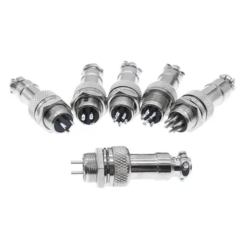 

7/16" GX12 Aviation Circular Connector 2 Pin 3pin 4pin 5pin 6pin 7pin Male Plug& Female Socket 12mm DF12 M12