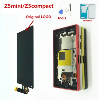

Touch Screen For Sony Xperia Z5 Compact mini E5803 E5823 4.6 inch LCD Display Digitizer Sensor Assembly with Frame Free tools