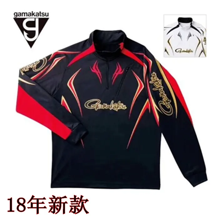 

2018 NEW Gamakatsu Fishing clothes Sunscreen Anti mosquito Breathable summer Anti-UV Quick dry Long sleeve GM-3505 Free shipping