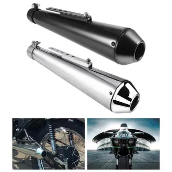 

Motorcycle Muffler Universal Megaphone Removable Silencer Racer Wide Mouth Exhaust Pipe For Sportster craftsmanship Accessories