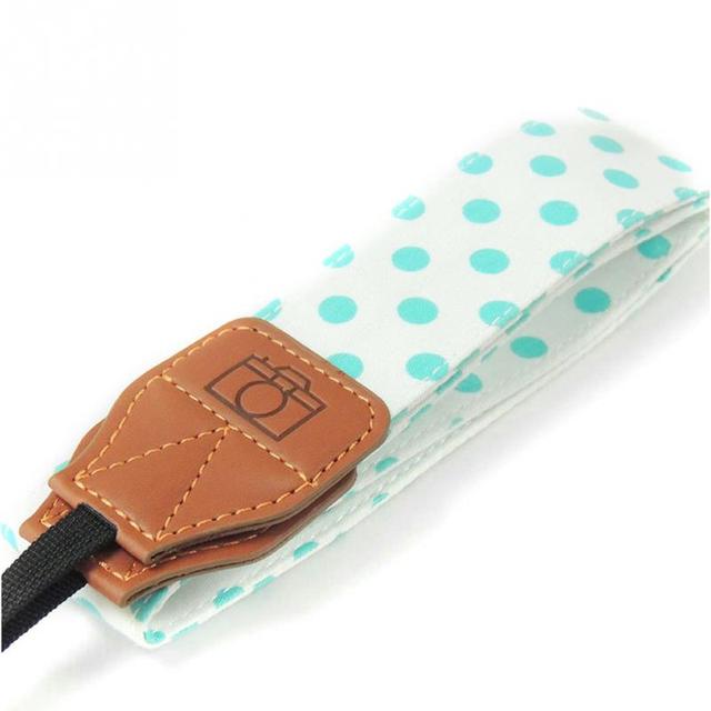 Neck Strap for DSLR Camera Cotton Polka Dot Pattern Camera Strap