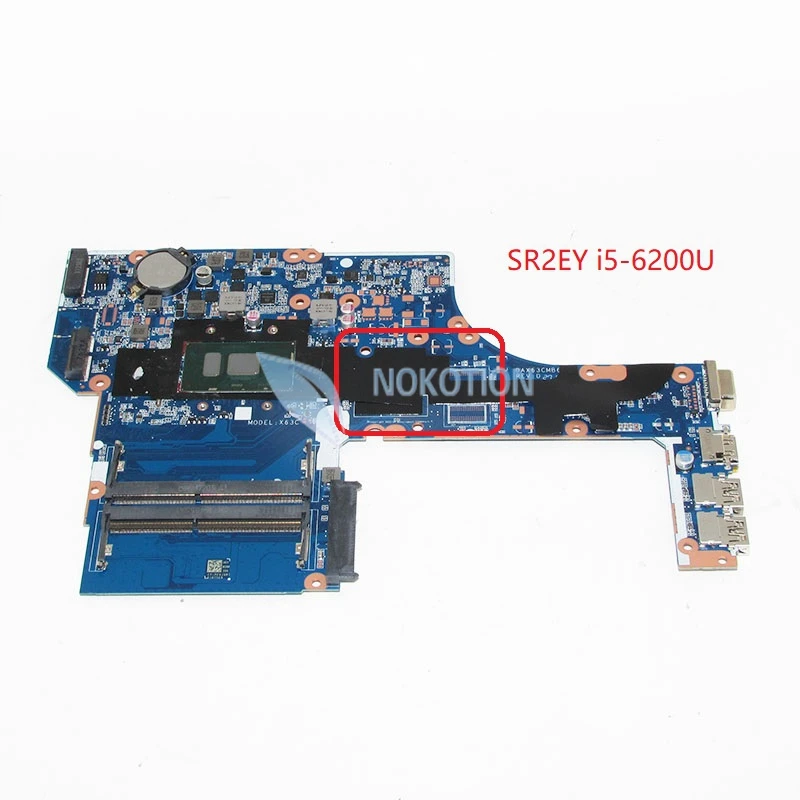 NOKOTION DAX63CMB6D1 материнская плата для ноутбука HP Probook 450 G3 15 6 ''SR2EY i5 6200U DDR3L|main