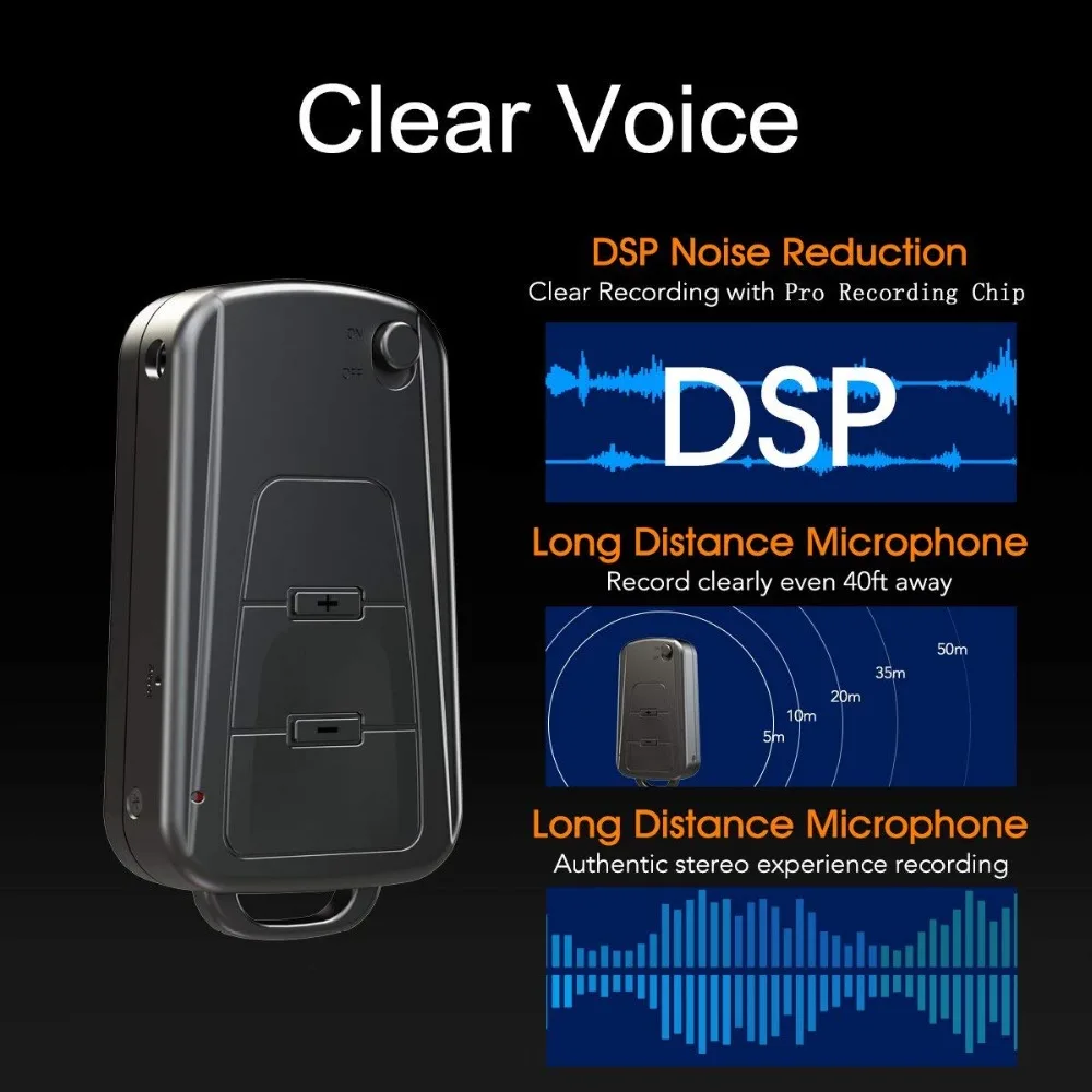 Lgsixe X-102 8GB Digital Voice Recorder, Small Audio Sound Recorders Device, Lectures, Meetings, Interview, Speech Dictaphone