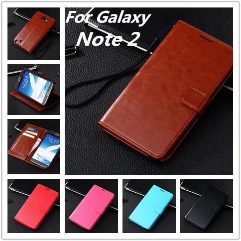 Роскошный чехол кошелек Azns для Samsung Galaxy Note 2 note2 N7100 кожаный книжка с подставкой и