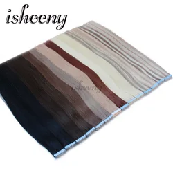 Las Extensiones de Cinta de Cabello Humano Remy Isheeny 14 & Quot; -24 & Quot; Trama de la Piel Muestras de Extensiones de Cabello sin Costuras para Pruebas de Cabello en Salones Las Extensiones de Cinta de Cabello Humano Remy Isheeny 14 & Quot; -24 & Quot; Trama de la Piel Muestras de Extensiones de Cabello sin Costuras para Pruebas de Cabello en Salones
