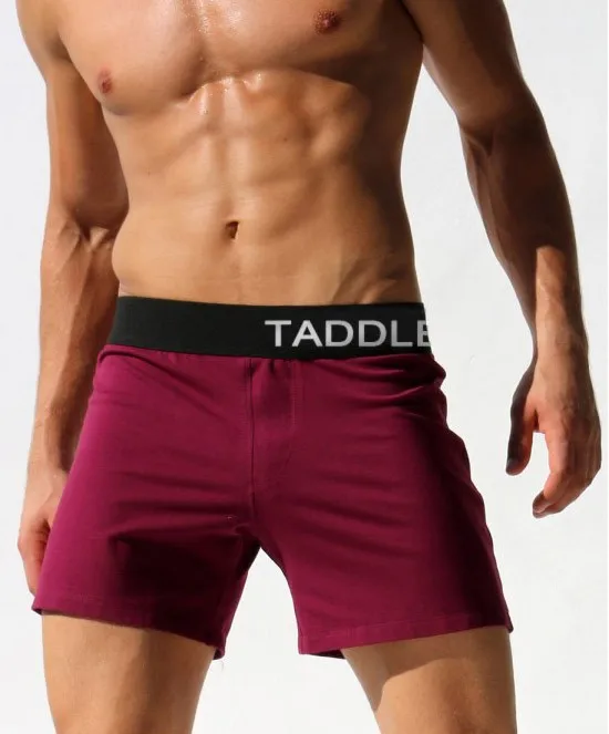 Taddlee брендовые пикантные Для мужчин s шорты Боксеры хлопчатобумажный сундук человек новый мужские шорты мужские тренировочные брюки