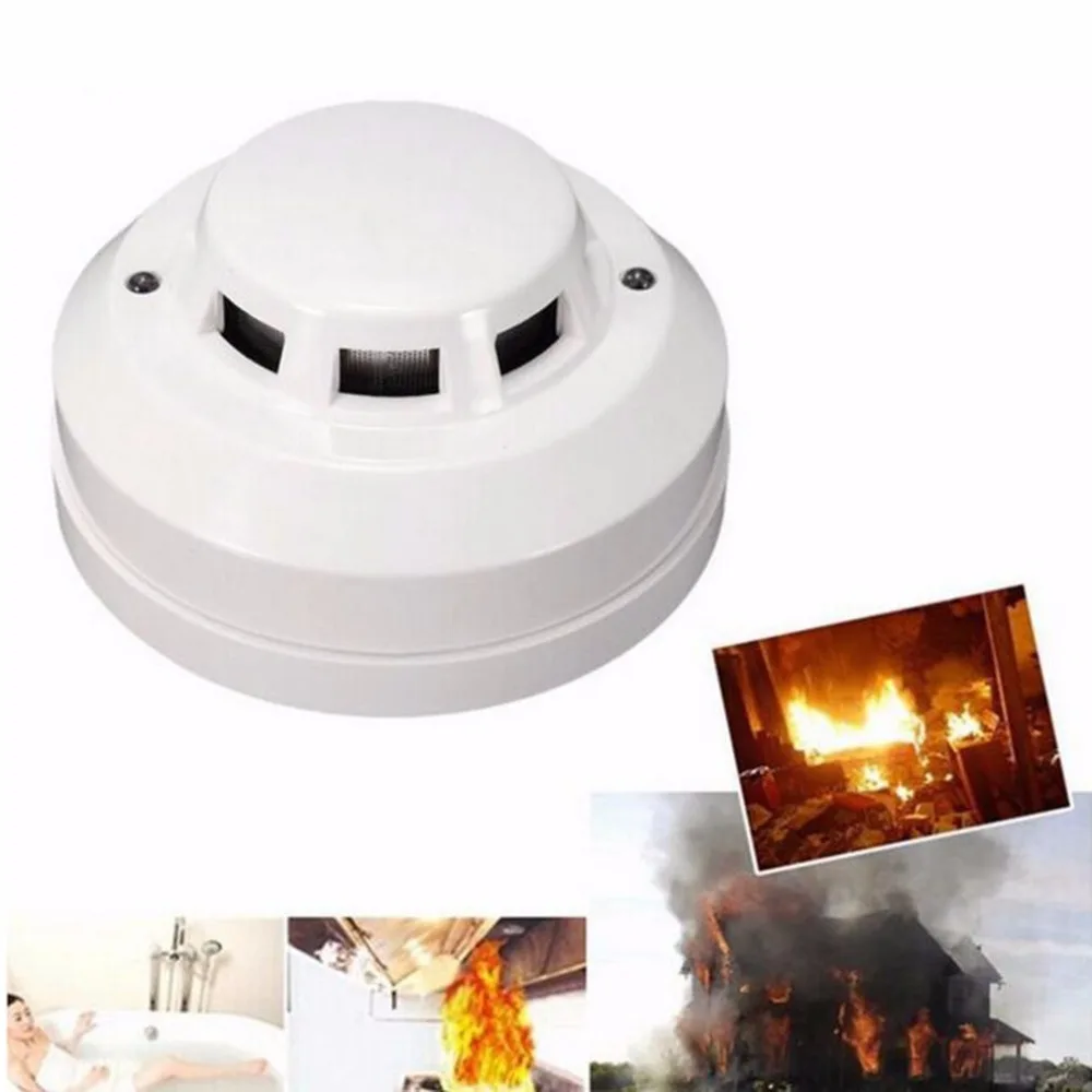 

Ultrathin SD4 Smart Wired Smoke Detector Detachable Fire Alarm System Detectors Low Consumption For Home Security