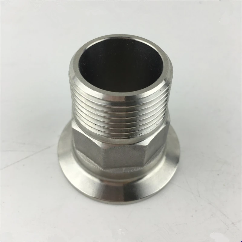 Free shipping Tri clamp X Male adapter 1.5'' tri clamp X 1" BSPin Pipe Fittings from Home