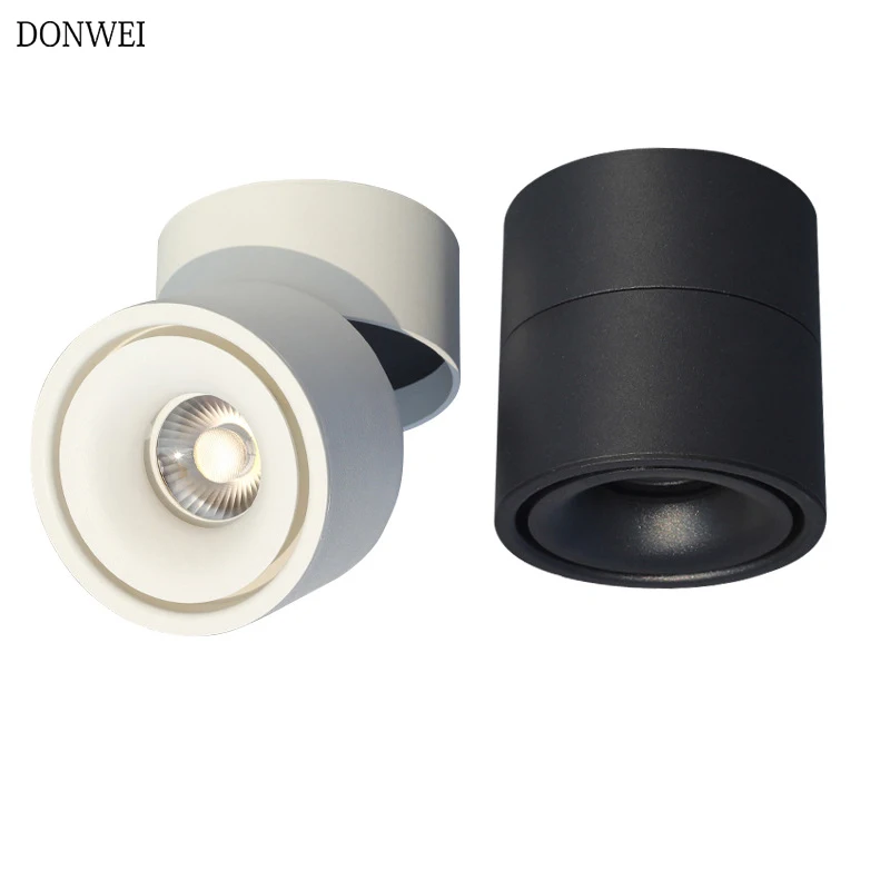 

85-265V 5W/7W/10W/12W COB LED surface mounted Ceiling lamp Foldable and 360 degree Rotatable COB background spot light