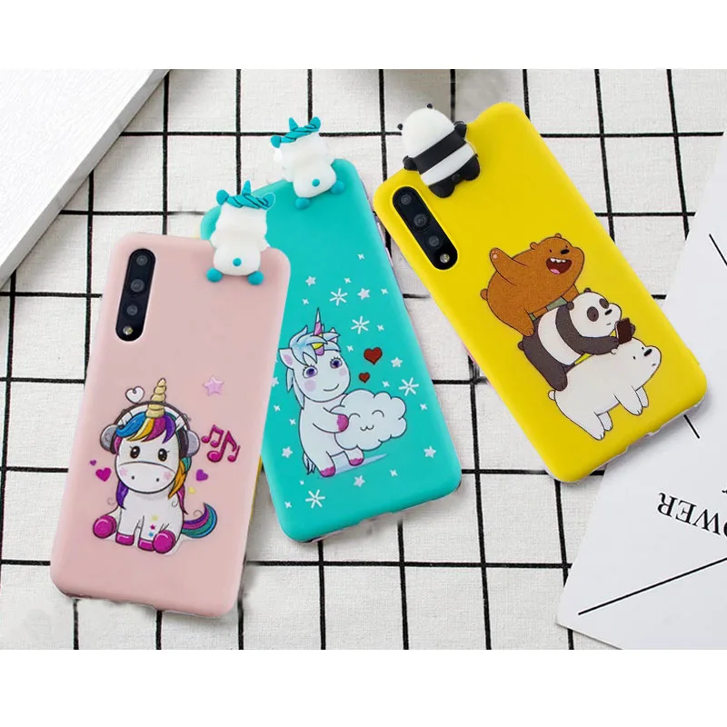 Забавный мягкий чехол из ТПУ с 3D рисунком для Huawei P30 Lite P20 Pro P8 2017 P10 силиконовый