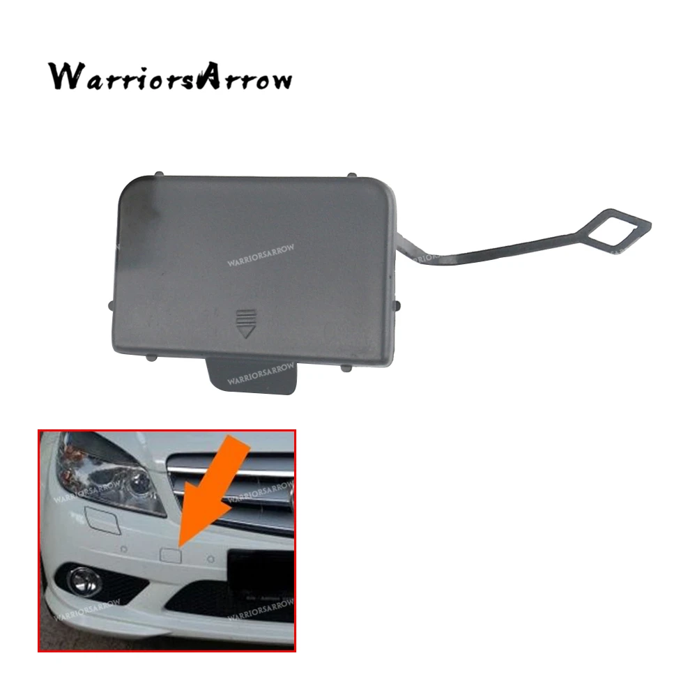Неокрашенный передний бампер WarriorsArrow буксировочный крючок крышка для Mercedes Benz W204