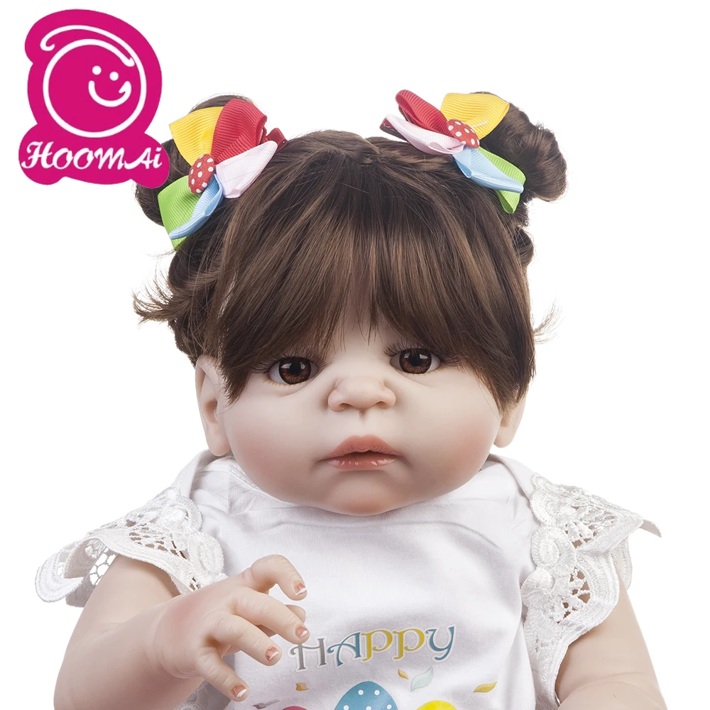 Новая прическа девушка кукла полное Силиконовое боди реалистичные Bebes Reborn