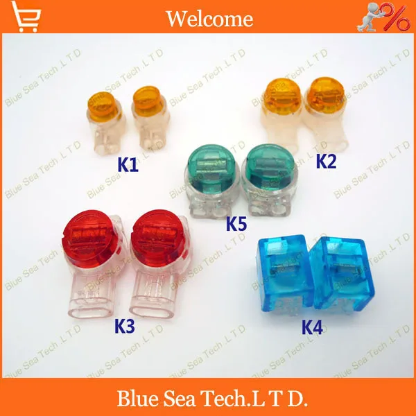 

Good quality, 50pcs K1/K2/K3/K4/K5 Wire Connector,5 in 1 network cable terminal block for Telephone telecom Cable