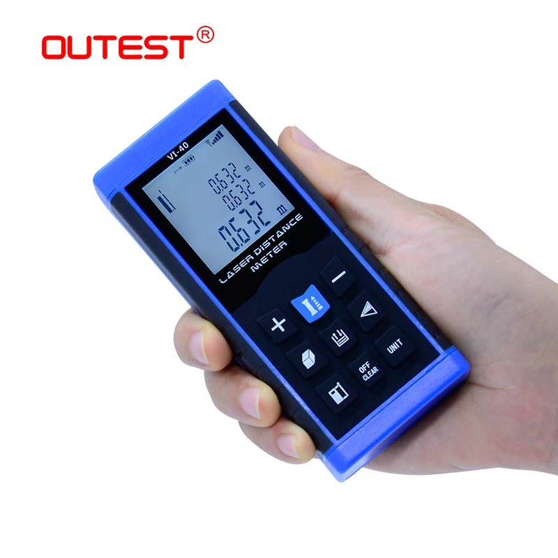 Outest цифровой измеритель расстояния Лазерные дальномеры 40/60/80/100 м лазерная
