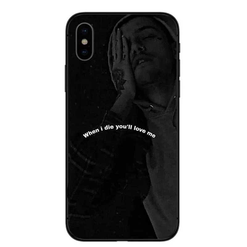 Лидер продаж чёрные жесткие чехлы для телефона POP rapper Lil Peep iPhone 6 6s 7 8 Plus 5s se X10 XR