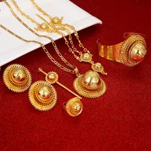 Эфиопский комплект ювелирных изделий волос кусок волос булавки для женщин Мода Эритрея Habesha Африканский комплект ювелирных изделий