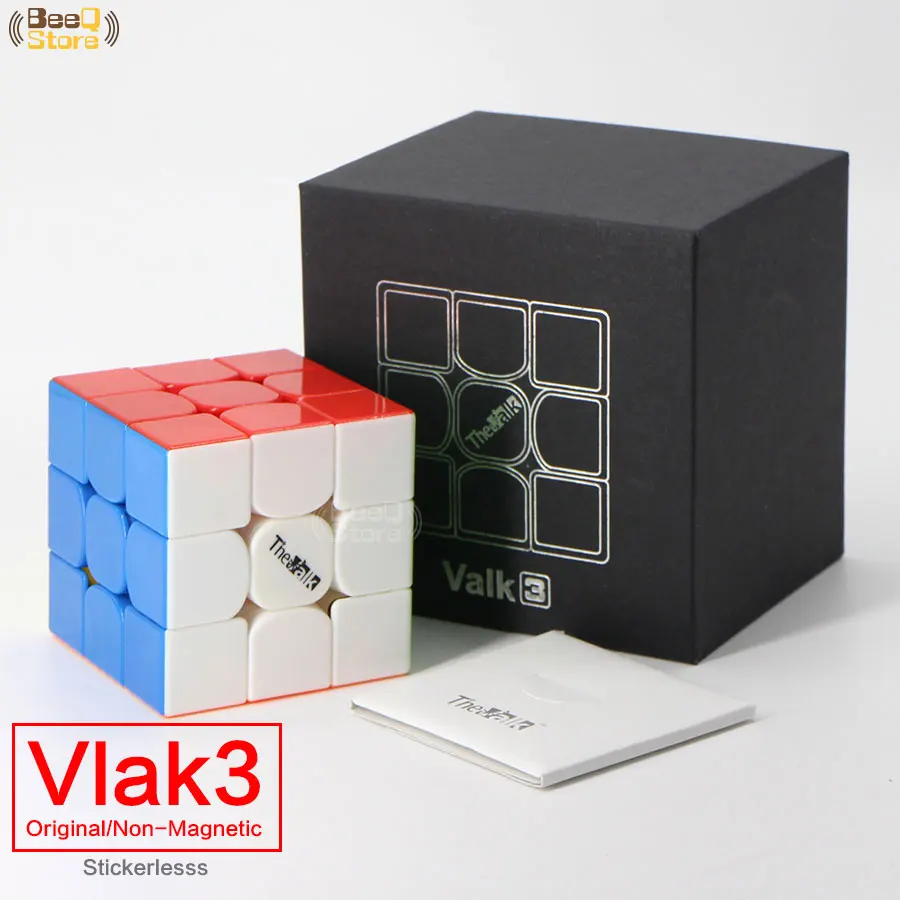 Qiyi mofangge Valk3 power M магический куб скорость 3x3x3 Магнитный куб 3x3 magico Cubo черный Stickerless игра головоломка игрушки с магнитами - Цвет: Valk3-Stickerless