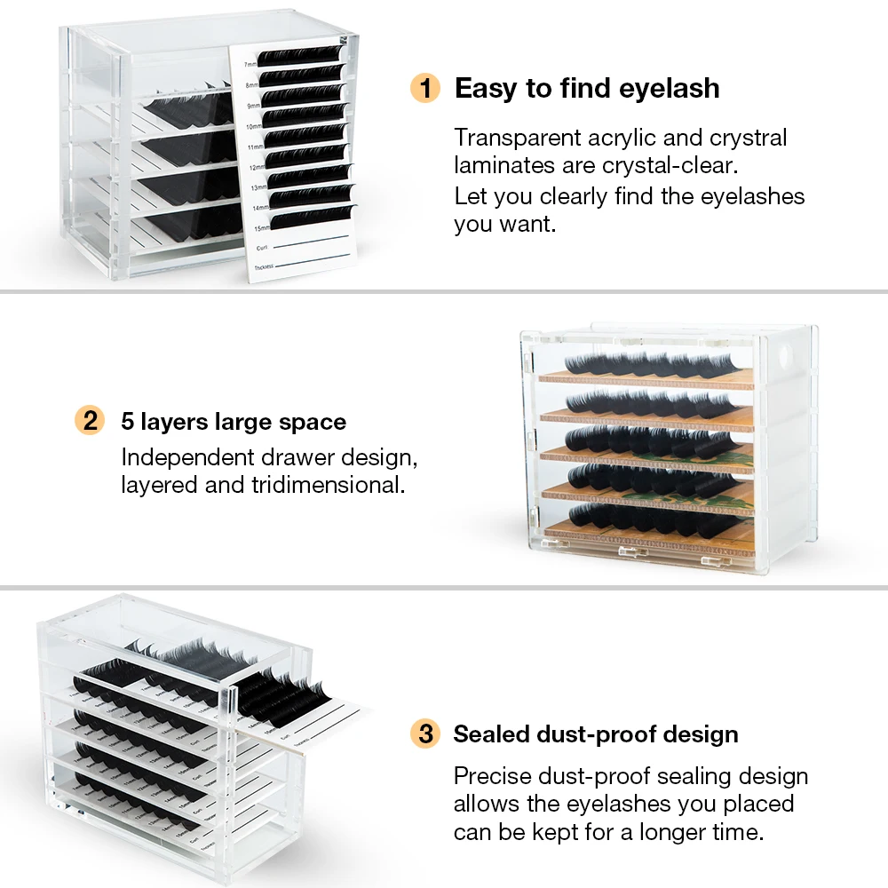 Коробка для хранения ресниц, органайзер для наращивания ресниц, акриловая пластина для хранения ресниц, органайзер, держатель, инструменты для наращивания ресниц
