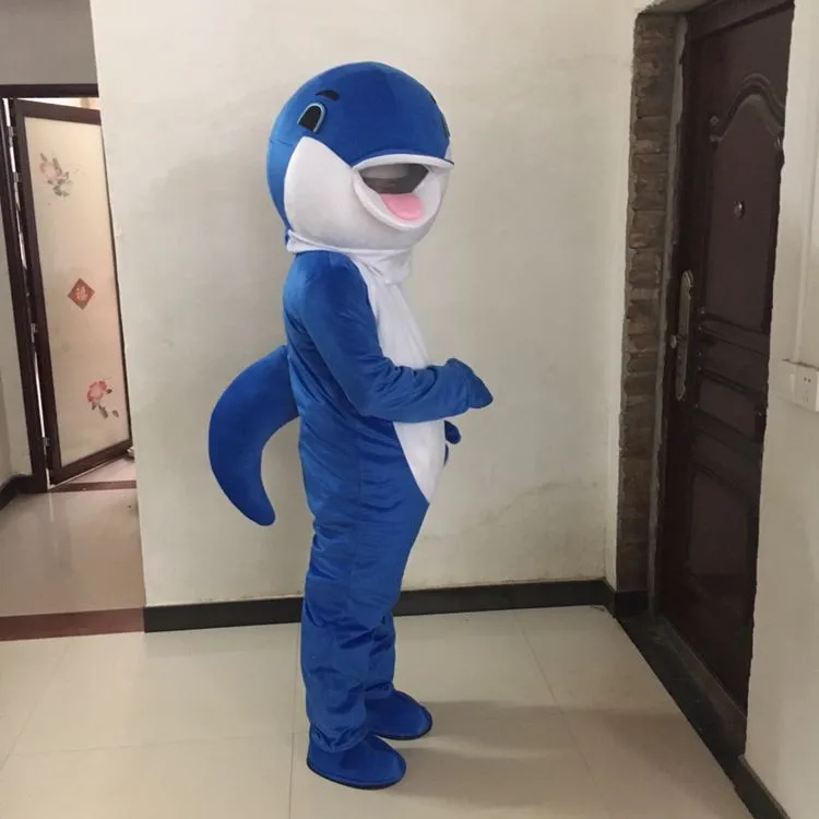 Xmas Whale Shark Mascot Costume Cosplay Material Adult Size Jumpsuit Clothing us