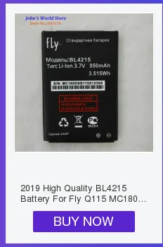 Высокое качество BL4007 батарея для Fly DS123 Li-Ion 2000mAh Мобильный телефон Bateria Batterie Baterij