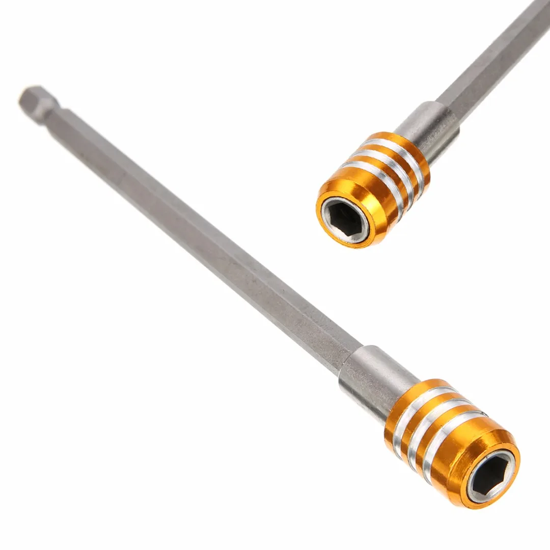 

1pc Mayitr 1/4" Hex Shank Magnetic Bit Holder 150mm Quick Release Drill Screwdriver Holders
