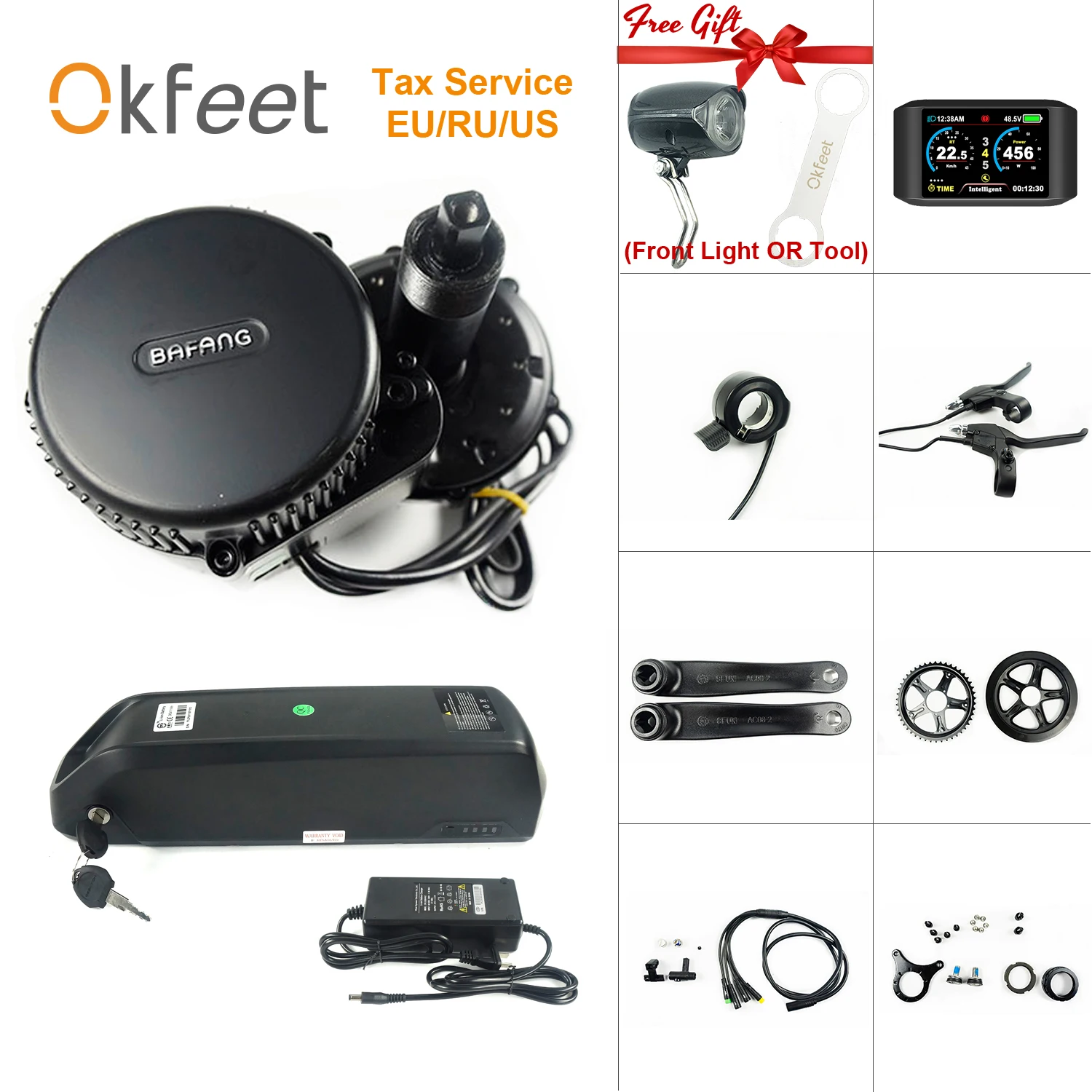 Комплект для электровелосипеда Bafang 8FUN BBS01 36 В 250 Вт мм G340.250C | Спорт и развлечения