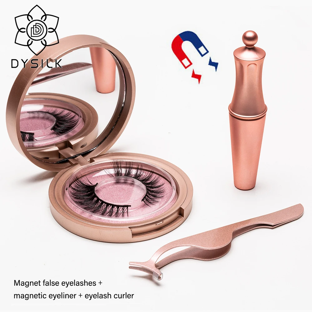 

Magnetic Eyelashes Liquid Eyeliner & Magnetic False Eyelashes & Tweezer Set Waterproof Long Lasting Eyeliner False Eyelashes