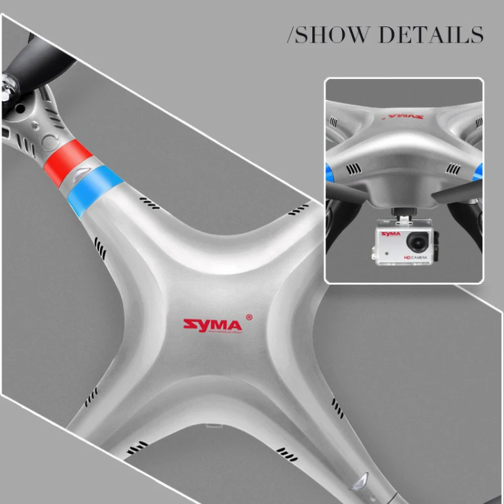 SYMA X8G Дрон с широкоугольным HD 8 0 камерой RC вертолет Безголовый Квадрокоптер