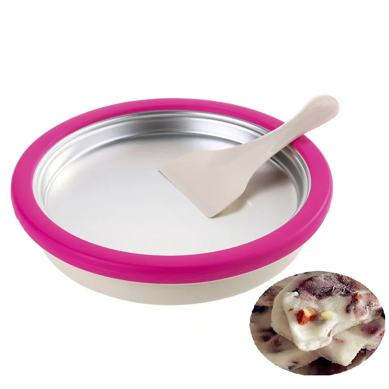 JamieLin Manual Ice Cream Roll Maker Small Household Fried Yogurt