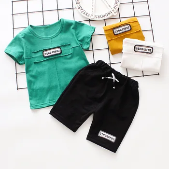 

Children Clothing Set Baby Boy Clothes Summer Letter Printed New Kids Cotton Sets Baby Boy Outfit Costumes Baby Clothing Set