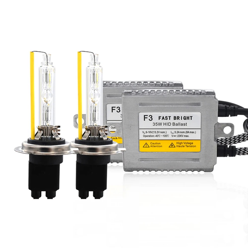 12V 35W AC Быстрый яркий HID конверсионный комплект ксенон H1 H7 H11 HB3 HB4 D2H 4500K 5500K 6500K HeartRay
