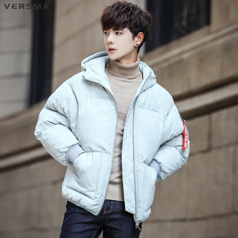 

VERSMA New Canada Hooded Badge Winter Thick Jacket Coat Parka Men Russian Mens Hooded Winter Parkas Jackets Coats Male Plus Size