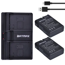 2Pcs 1200mAh EN-EL14 ENEL14 EN EL14 Battery pack + Dual USB Charger for Nikon D5200 D3100 For Nikon D3200 D5100 P7000 P7100
