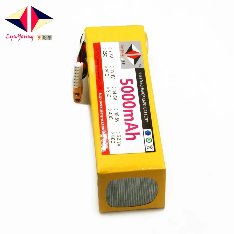 

HX Lipo Battery 6S 22.2V 5000mah 25C 30C 35C 40C 60C For RC Drone Quadcopter Helicopter Airplane Boat Car
