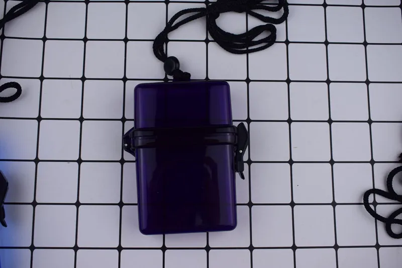 Ins шейный портсигар водонепроницаемый чехол для сигарет панк хип-хоп жесткий чехол сумка для мобильного телефона получает пляжная коробка - Цвет: purple