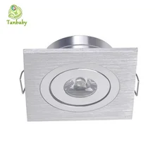 Мини светодиодный светильник квадратный алюминиевый 1 Вт 3 Вт точечный светодиодный светильник для шкафа светодиодный светильник для украшения дома AC85-265V Теплый/белый