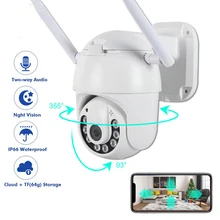 Surveillance Security WiFi Camera 1080P PTZ Speed Dome IP Camera WiFi Outdoor Small CCTV Camera 2MP With SD Card Slot цена Surveillance Security WiFi Camera 1080P PTZ Speed Dome IP Camera WiFi Outdoor Small CCTV Camera 2MP With SD Card Slot цены онлайн