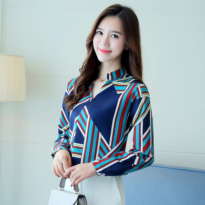 Женская офисная блузка в полоску шифоновая без рукавов 1209J 30 2019|chiffon shirt tops|chiffon