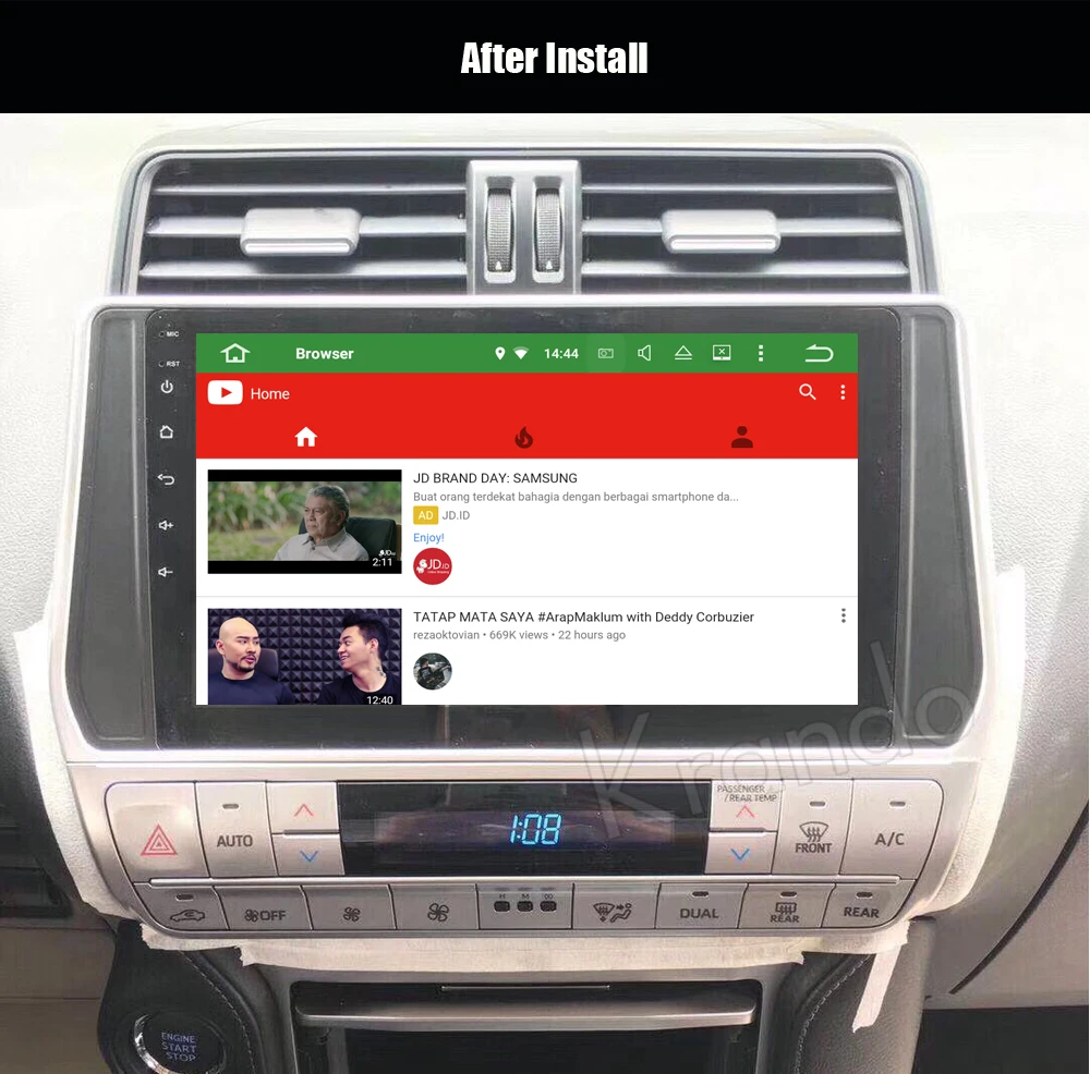 krando android car radio audio player for toyota prado 2018 multimedia navigation system (3)