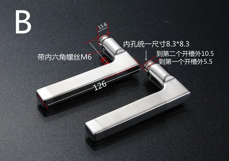 304 maçaneta de aço inoxidável, Design moderno,