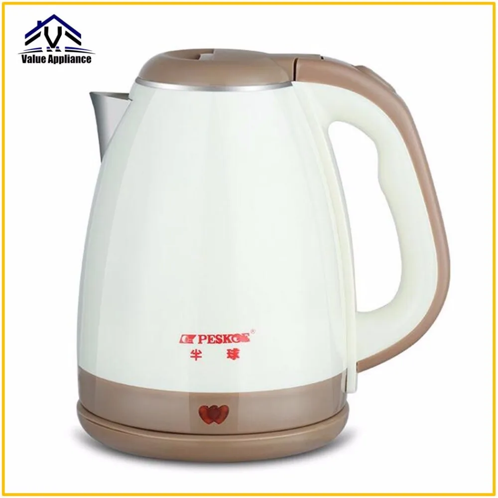 

Quality 2L Electric Kettle Anti-scald 304 Stainless Steel Food Grade Household Large Capacity Quick Heating Electric kettle