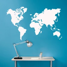 Новая карта мира, виниловые наклейки на стены, Наклейки на стены, съемные обои для гостиной, спальни, декоративные наклейки, украшение детской комнаты