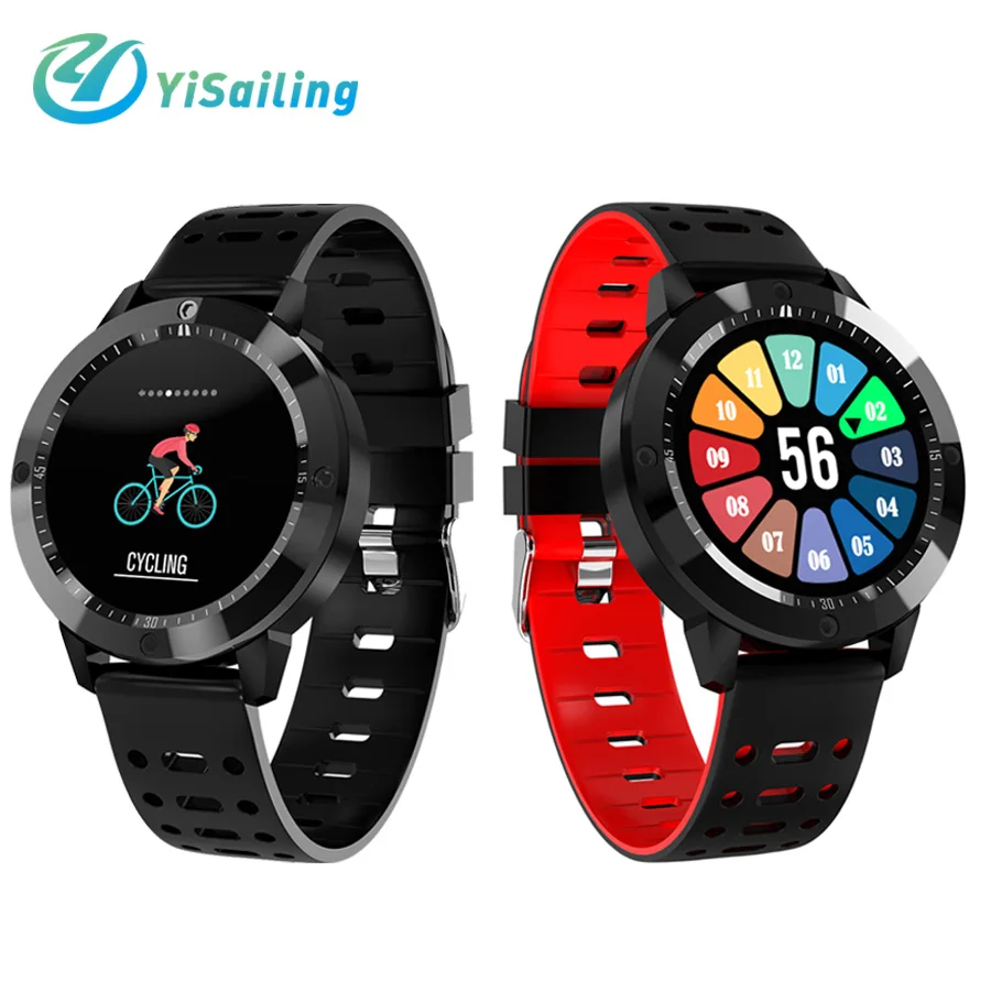 

YiSailing CF58 Smart watch IP67 waterproof Tempered glass Activity Fitness tracker Heart rate monitor Sport Men women smartwatch