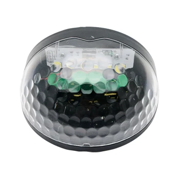 

New Solar Powered Light Outdoor 6 LED Garden Security Shed Wall Step Lamp White For Caravan Boats Camper Car RV 1pcs