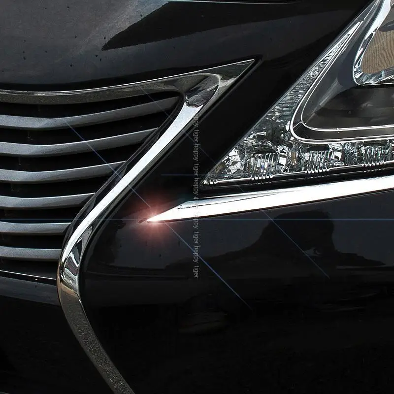 Яркий головной светильник из нержавеющей стали для Lexus ES250 300h 350, декоративный светильник с блестками для бровей